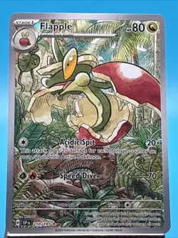 Pokemon Card Flapple 210/191 Illustration Full Art Rare Holo Surging Sparks NM - Image 1