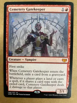 MTG 1x Cemetery Gatekeeper 148 Innistrad: Crimson Vow Magic the Gathering x1 NM - Image 1