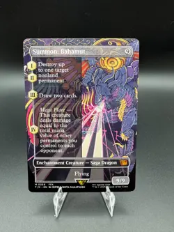 Final Fantasy MTG - Summon: Bahamut (Borderless) Final Fantasy Regular - Image 1