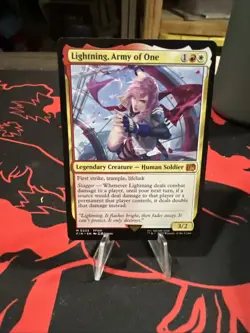 Lightning, Army of One 0233 Final Fantasy Magic the Gathering MTG - Image 1