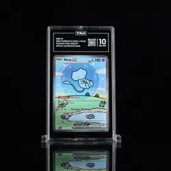 Pokemon Mew EX Bubble Mew TAG 10 Gem Mint 232/091 Sir SV Paldean Fates - Image 1