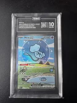 Pokemon Mew EX Bubble Mew TAG 10 Gem Mint 232/091 Sir SV Paldean Fates - Image 3
