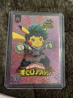 My Hero Academia (Pikachu) #E38 - Pink Holo Box Hit - Pikachu Cosplay Pokemon - Image 1