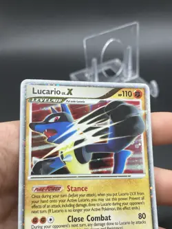 Lucario Lv.X 122/123 D&P Mysterious Treasures Holo Ultra Rare Pokemon TCG - Image 4