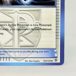 Pokemon TCG Hypnotoxic Laser Team Plasma 123/135 Plasma Storm Non Holo NM - Image 4