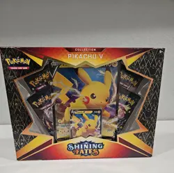 Pokemon TCG Pikachu V Promo Box Collection Shining Fates New Factory Sealed - Image 1