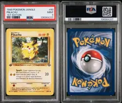 PSA 9 MINT Pokemon 1st Edition Jungle Pikachu 60/64 - Image 3