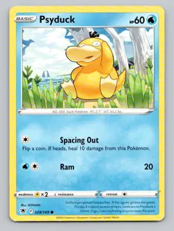 Psyduck 028/189 Common SWSH10: Astral Radiance Pokemon - Image 1