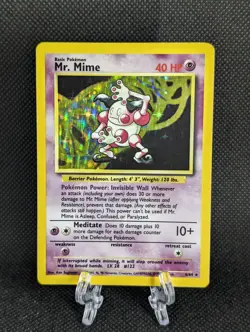 Pokemon Card - Mr. Mime Jungle 6/64 Holo Rare No Symbol Error Misprint - Image 1