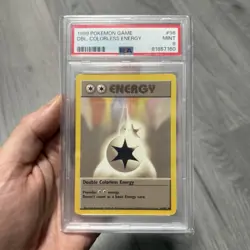 Pokemon 1999 Game Base Set Double Colourless Energy #96 PSA 9 - Image 1