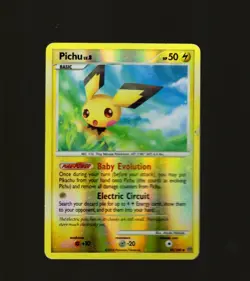 Pichu Uncommon Reverse Holo Stormfront 45/100 DMG (creased) Pokemon TCG - Image 1