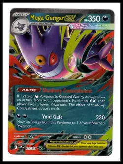 Mega Gengar ex 125/217 - Pokemon TCG - Ascended Heroes Double Rare Holo - Image 1