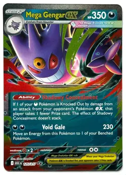 Mega Gengar ex 125/217 - Pokemon TCG - Ascended Heroes Double Rare Holo - Image 1