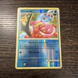 Pokemon Slowpoke 66/90 HS Unleashed Basic HP60 Attack 20 2010 - Image 1
