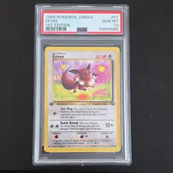 Pokemon TCG Eevee Jungle 1st Edition PSA 10 51/64 Regular English - Image 1