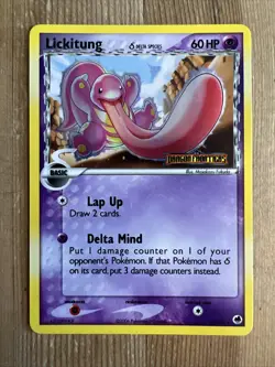 Lickitung Delta Species | EX Dragon Frontiers 19/101 Pokemon | Reverse Holo LP - Image 1