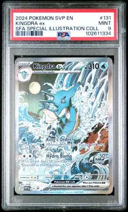 2024 POKEMON SVP EN-SV BLACK STAR PROMO #131 KINGDRA EX PSA 9 - Image 1