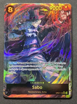 One Piece SABO OP07-118 SEC ALT ART 500 Years In The Future ENGLISH Parallel NM - Image 1