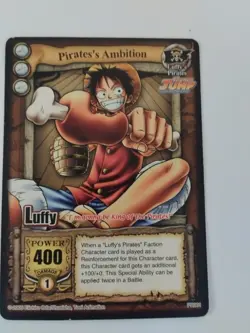 Pirate's Ambition Luffy One Piece CCG Shonen Jump Promo Card PO001 - Image 1
