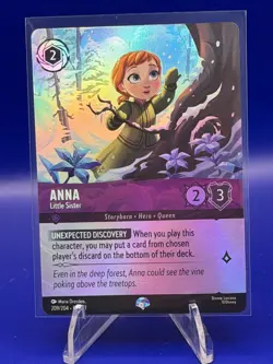 Disney Lorcana Winterspell | Anna - Little Sister #209/204 | Epic Foil - Image 1
