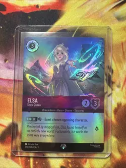 Elsa Snow Queen Coil Foil Disney Lorcana Mint Condition 210/204 Epic - Image 1