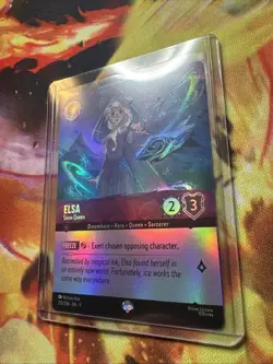 Elsa Snow Queen Coil Foil Disney Lorcana Mint Condition 210/204 Epic - Image 3