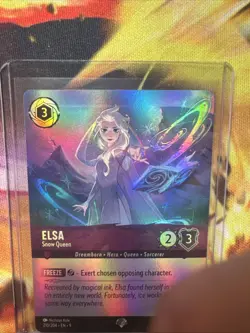 Elsa Snow Queen Coil Foil Disney Lorcana Mint Condition 210/204 Epic - Image 4