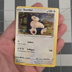Snorlax Miscut OC Error Cosmos Holo 141/192 Pokemon Card MP/HP - Image 1