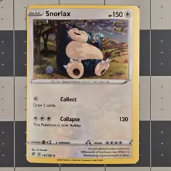 Snorlax Miscut OC Error Cosmos Holo 141/192 Pokemon Card MP/HP - Image 2