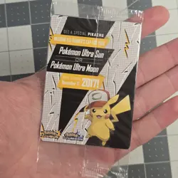 SEALED Ash’s Pikachu TCG SM108 2017 Promo Card Pokemon "I Choose You" Clean - Image 2