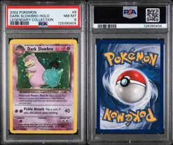 Pokemon Dark Slowbro 2002 Legendary Collection Holo Card 8/110 PSA 8 - Image 3