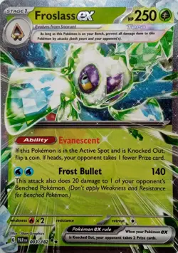 003/182 FROSLASS EX DOUBLE RARE PARADOX RIFT POKEMON CARD - Image 1