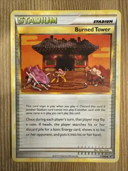 Burned Tower - 71/90 - Suicune Entei Raikou HGSS Undaunted Pokemon Card - VLP - Image 1