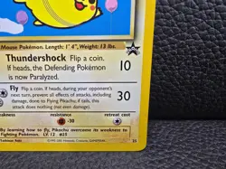 Flying Pikachu Promo #25 Pokemon TCG WOTC Black Star Vintage 2001 Rare Card - MP - Image 4