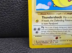 Flying Pikachu Promo #25 Pokemon TCG WOTC Black Star Vintage 2001 Rare Card - MP - Image 5