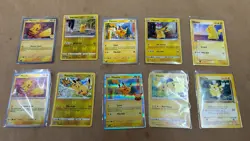 Pokemon Pikachu Card Lot x10 Vintage Jungle Promo Reverse Holo Pokemon GO - Image 1