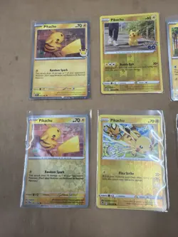 Pokemon Pikachu Card Lot x10 Vintage Jungle Promo Reverse Holo Pokemon GO - Image 2