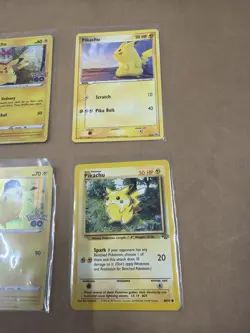 Pokemon Pikachu Card Lot x10 Vintage Jungle Promo Reverse Holo Pokemon GO - Image 4