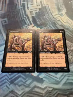 MTG 2X Plaguebearer LP-/MP+ Exodus - Image 1