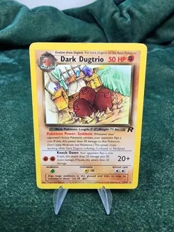 Dark Dugtrio - Pokemon Team Rocket - #23/82- Vintage Pokemon Card - Image 2