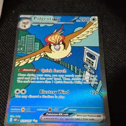 Pokemon TCG - Pidgeot EX Ultra Rare Full Art SV03 Obsidian Flames #225/197 Holo - Image 1