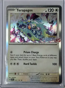 Terapagos 161/191 Surging Sparks Horizons Stamped Promo Holo Pokemon TCG 2024 NM - Image 1