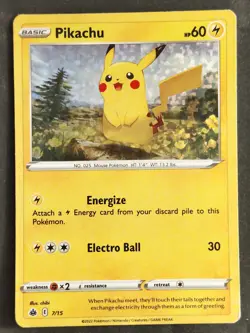 Pikachu 007/015 McDonald's 2022 Holo Promo, Pokemon TCG - Image 1