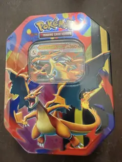 Pokemon Mega Charizard Tin with Mega Charizard Y EX Promo & Booster Packs - Image 1