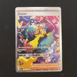 Pokemon TCG Canari 291/217 ASC Rare Full Art Holo Trainer Supporter - Image 1
