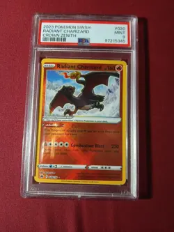 Radiant Charizard Crown Zenith PSA 9 2023 Pokemon English #020 - Image 2