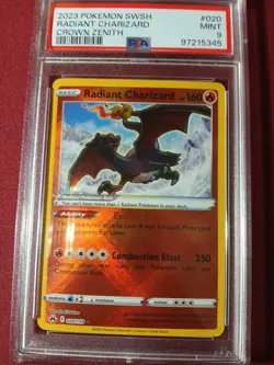 Radiant Charizard Crown Zenith PSA 9 2023 Pokemon English #020 - Image 4