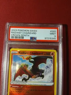Radiant Charizard Crown Zenith PSA 9 2023 Pokemon English #020 - Image 5