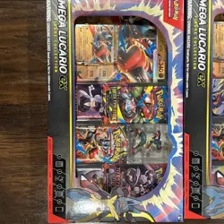 LOT OF 2 Pokemon TCG Mega Lucario EX Premium Figure Collection Sealed SHIPS FAST - Image 2