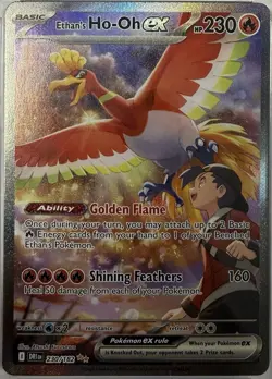 Pokemon TCG Ethan's Ho-Oh EX Sir 230/182 Destined Rivals - Image 1
